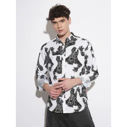 Being Human Iron Man Printed Pure Cotton Casual Shirt-image-21