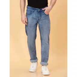 Being Human Light Blue Slim Fit Lightly Washed Jeans-picture-20