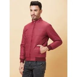 Being Human Maroon Oversized Quilted Quilted Jackets-picture-22