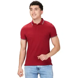 Being Human Maroon Regular Fit Polo T-Shirt-picture-25