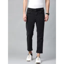 Being Human Men Black Slim Fit Mid-Rise Clean Look Stretchable Cropped Jeans-picture-19