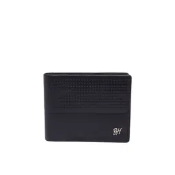 Being Human Men Black Textured Leather Two Fold Wallet-picture-10