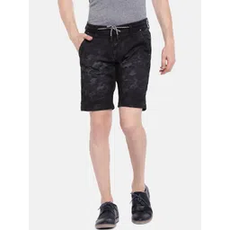 Being Human Men Blue Printed Regular Fit Denim Shorts-picture-18