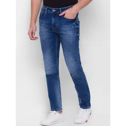 Being Human Men Blue Regular Fit Heavy Fade Jeans-picture-14