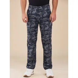 Being Human Men Camouflage Cotton Classic Cargos Trousers-picture-29