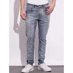 Being Human Men Classic Slim Fit Light Fade Stretchable Jeans-picture-35