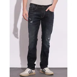 Being Human Men Classic Slim Fit Mildly Distressed Light Fade Stretchable Jeans-picture-14
