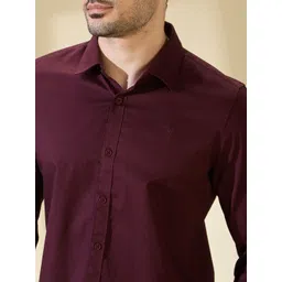 Being Human Men Classic Slim Fit Solid Casual Shirt image 5