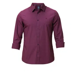 Being Human Men Classic Slim Fit Spread Collar Solid Cotton Casual Shirt-picture-11