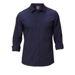 Being Human Men Classic Slim Fit Spread Collar Solid Cotton Casual Shirt-picture-18