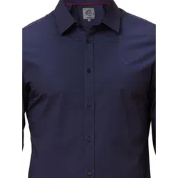 Being Human Men Classic Slim Fit Spread Collar Solid Cotton Casual Shirt image 2