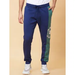 Being Human Men Colorblocked Mid Rise Joggers-picture-27