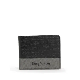 Being Human Men Geometric Printed Leather Two Fold Wallet-picture-33