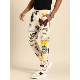 Being Human Men Graphic Printed Mid Rise Joggers-picture-38