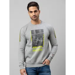 Being Human Men Grey Printed Sweatshirt-picture-41