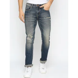 Being Human Men Mid-Rise Mildly Distressed Heavy Fade Jeans-picture-38