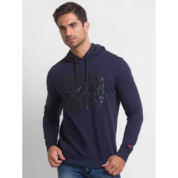 Being Human Men Navy Blue Printed Sweatshirt-picture-20