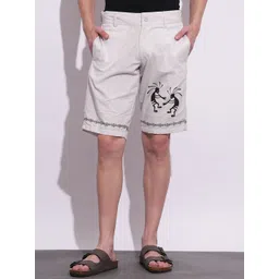 Being Human Men Printed Regular Fit Cotton Shorts-picture-31