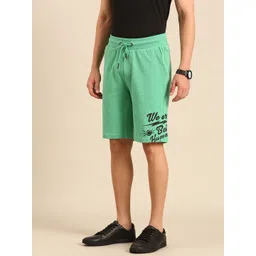 Being Human Men Pure Cotton Brand Logo Printed Regular Shorts-picture-12