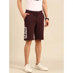 Being Human Men Pure Cotton Brand Logo Printed Regular Shorts-picture-43