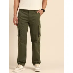 Being Human Men Slim Fit Cargos Trousers-picture-33