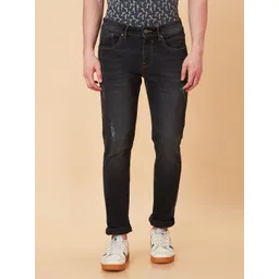 Being Human Men Slim Fit Low Distress Light Fade Jeans-picture-41