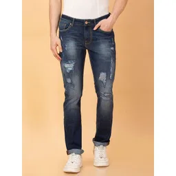 Being Human Men Slim Fit Mildly Distressed Heavy Fade Jeans-picture-28