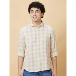 Being Human Men Slim Fit Opaque Checked Casual Shirt-picture-14