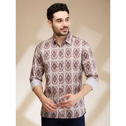 Being Human Men Slim Fit Opaque Printed Casual Shirt-picture-21