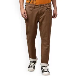 Being Human Men Solid Khaki Slim Fit Jeans-picture-11