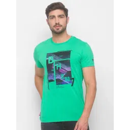 Being Human Mens Crew Neck T-Shirts -Bean Green-picture-41