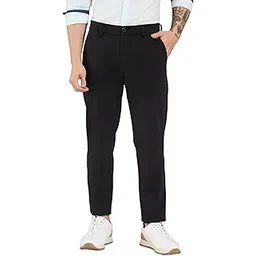 being human Mens Solid Black Pants-picture-42