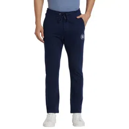 Being Human Navy Blue Cotton Regular Fit Printed Trackpants-picture-16