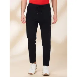 Being Human Navy Blue Polyester Slim Fit Solid Trackpants-picture-30