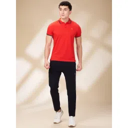 Being Human Navy Blue Polyester Slim Fit Solid Trackpants image 4