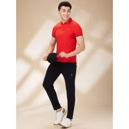 Being Human Navy Blue Polyester Slim Fit Solid Trackpants image 5