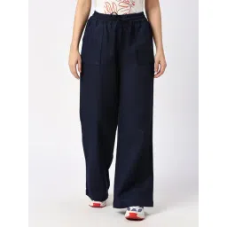 Being Human Navy Cotton Blend Regular Fit Trackpants-picture-42