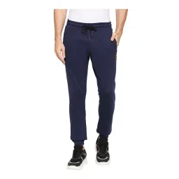 Being Human Navy Mid Rise Joggers image 1