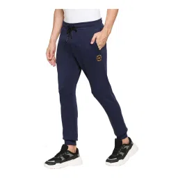 Being Human Navy Mid Rise Joggers image 3