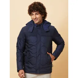 Being Human Navy Regular Fit Quilted Jacket-picture-13