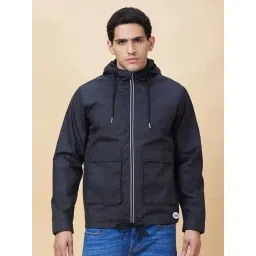 Being Human Navy Slim Fit Hooded Jacket-picture-45