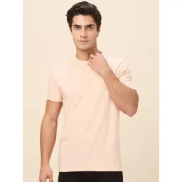 Being Human Peach Cotton Regular Fit Logo Printed T-Shirt-picture-25