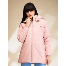 Being Human Pink Slim Fit Puffer Jacket-picture-11