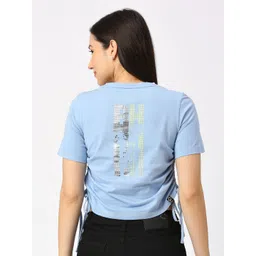 Being Human Printed Round Neck Slim Fit Crop Cotton T-shirt-picture-33