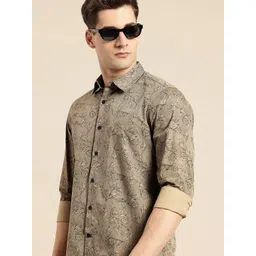 Being Human Pure Cotton Tropical Printed Casual Shirt-picture-32
