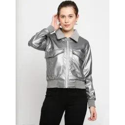 Being Human Silver Regular Fit Jacket-picture-21