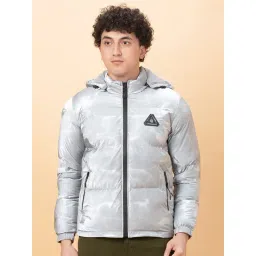 Being Human Silver Regular Fit Quilted Jacket-picture-26