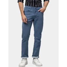 Being Human Sky Blue Cotton Slim Fit Jeans-picture-40
