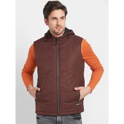 Being Human Sleeveless Hooded Quilted Jacket-picture-26