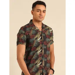 Being Human Slim Fit Floral Printed Casual Shirt-picture-27